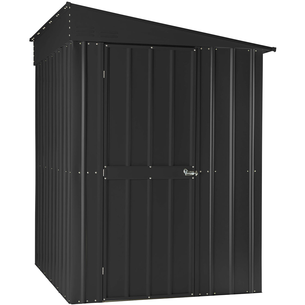 Casuta gradina GLOBEL Lean-On 5x6, metal, 155 x 180 x 203 cm, antracit