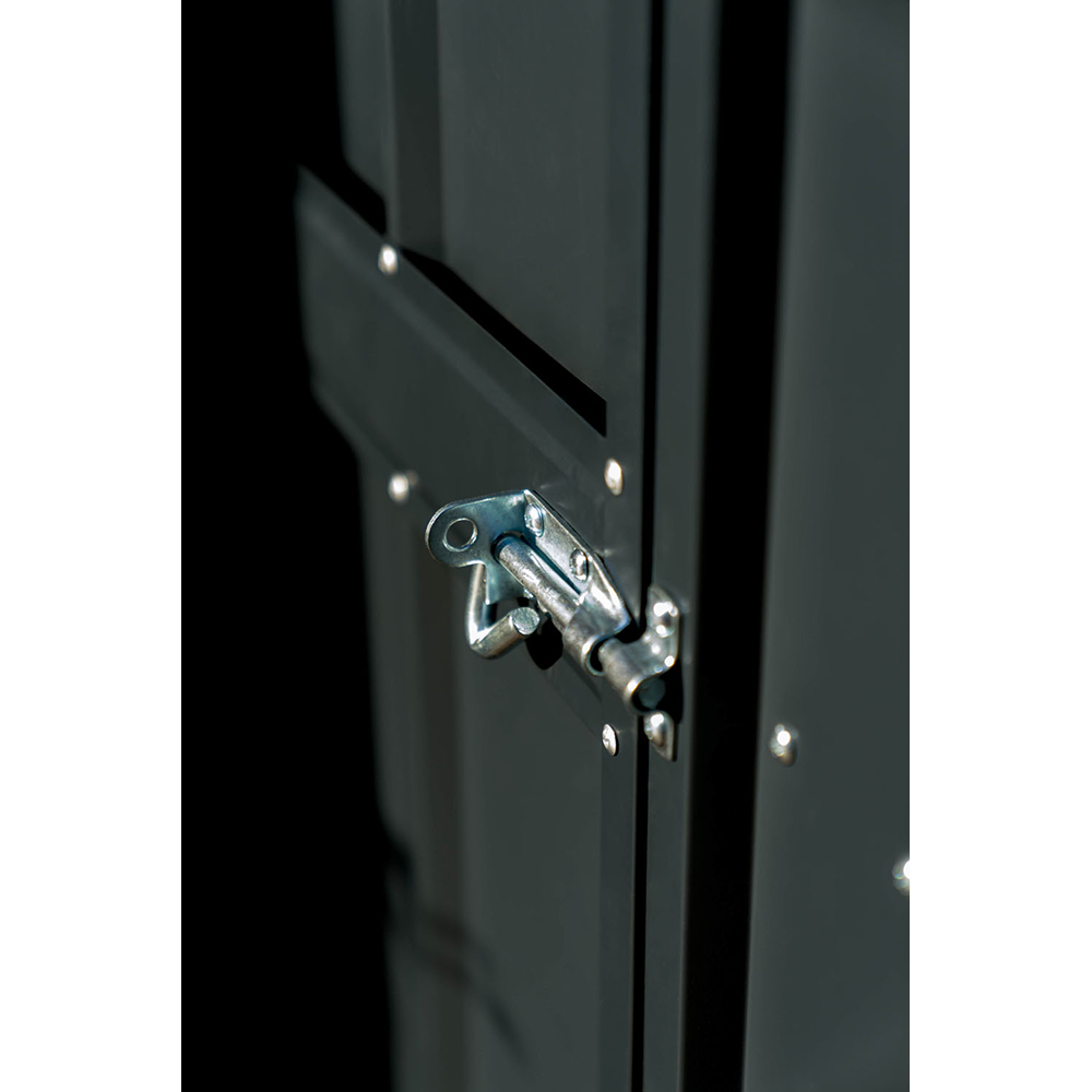 Casuta gradina GLOBEL Lean-On 5x8, metal, 155 x 242 x 203 cm, antracit
