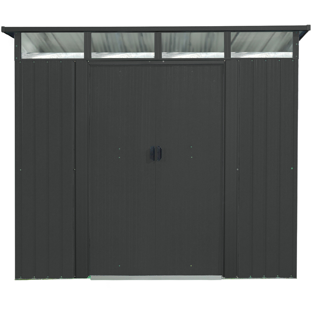 Casuta gradina PERGART Lubeck 86, metal, 194 x 238 x 203 cm, antracit