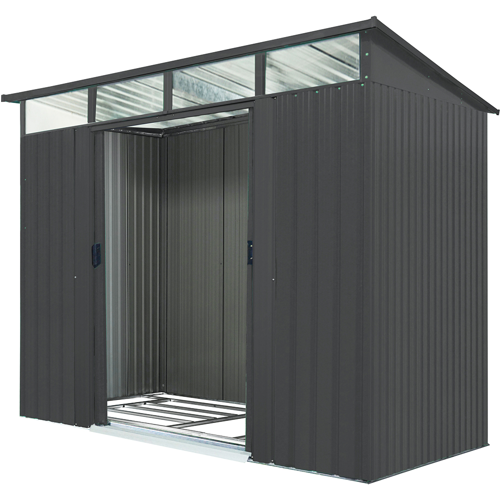 Casuta gradina PERGART Lubeck 86, metal, 194 x 238 x 203 cm, antracit