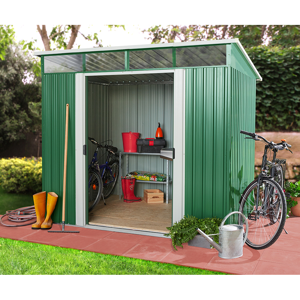 Casuta gradina PERGART Lubeck V 86, metal, 194 x 238 x 203 cm, verde