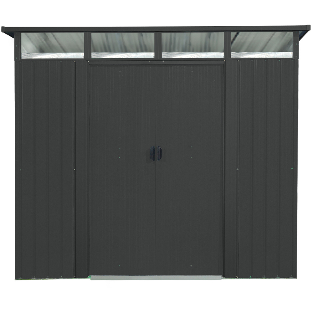 Casuta gradina PERGART Lubeck 89, metal, 278 x 238 x 203 cm, antracit