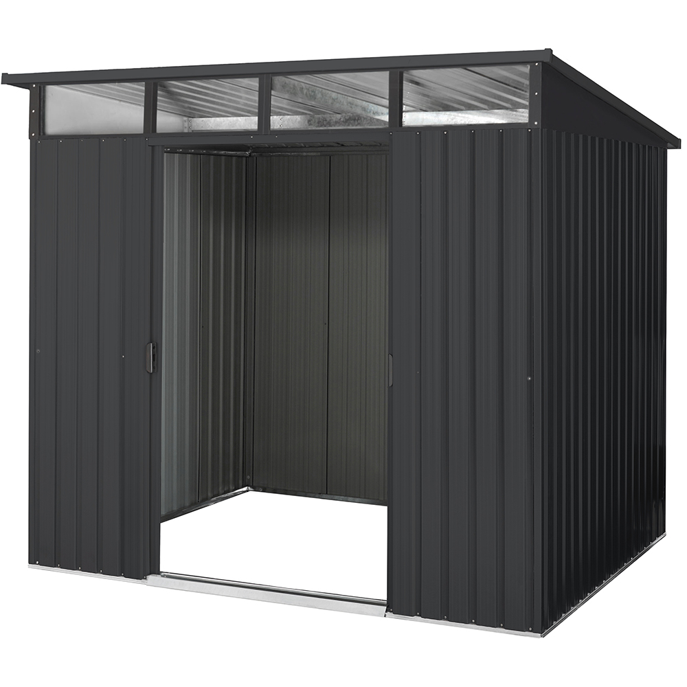 Casuta gradina PERGART Lubeck 89, metal, 278 x 238 x 203 cm, antracit