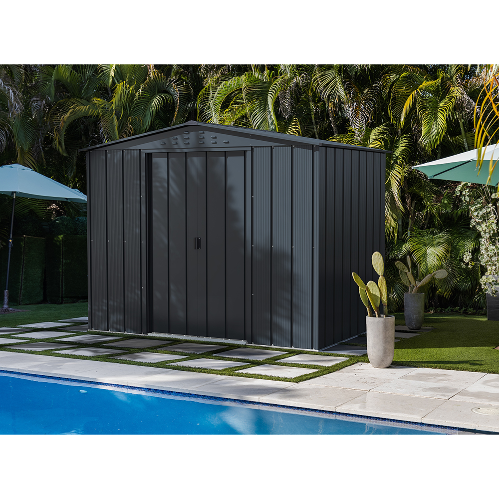 Casuta gradina DURAMAX Top 8X6, otel, 261.6 x 183 x 204.5 cm, antracit