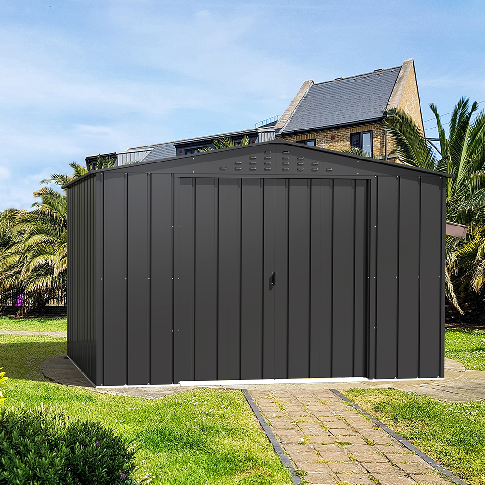 Casuta gradina DURAMAX Top 10X8, otel, 321.8 x 243.3 x 209.3 cm, antracit