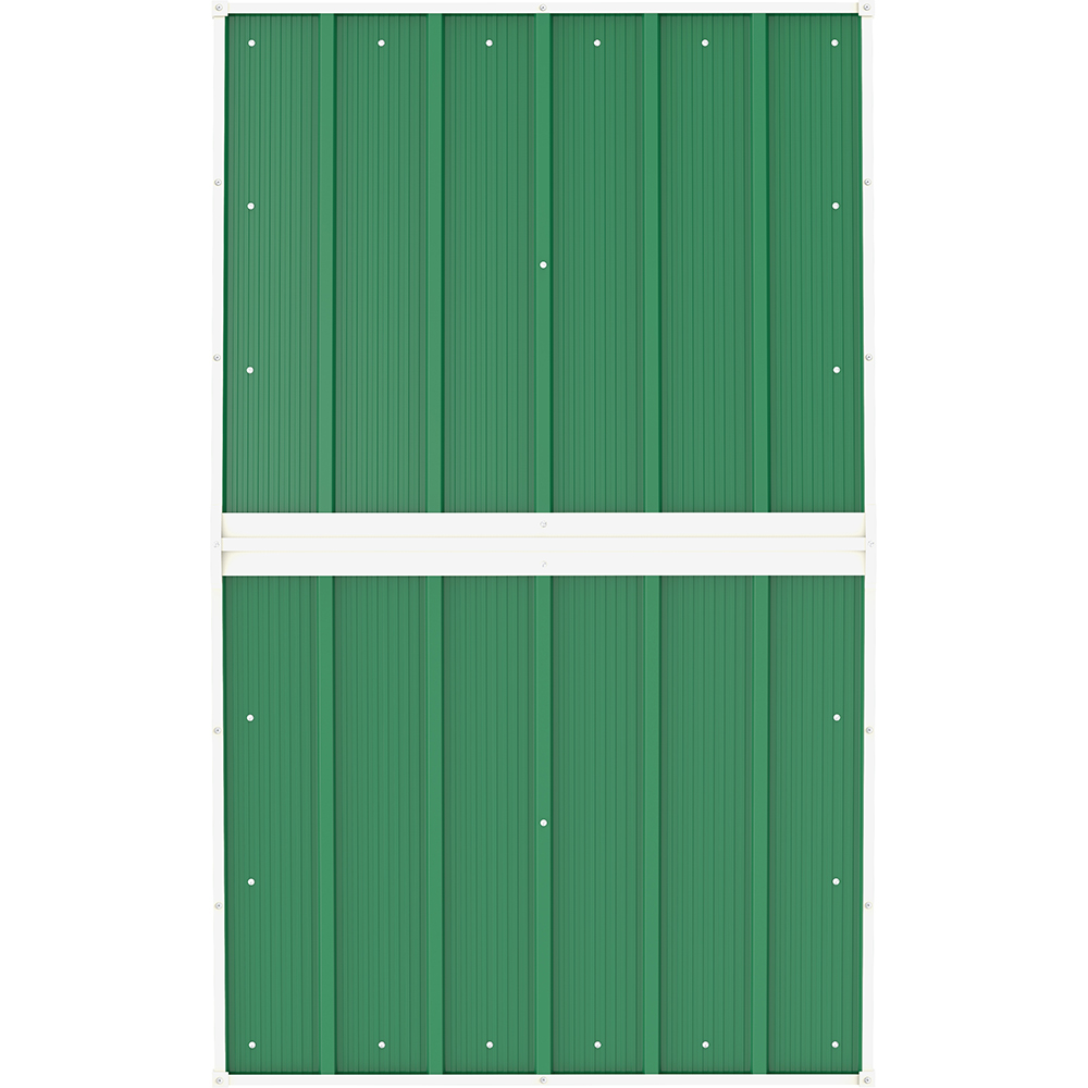 Casuta gradina DURAMAX Eco 6X4, otel, 202 x 122.2 x 180.5 cm, verde