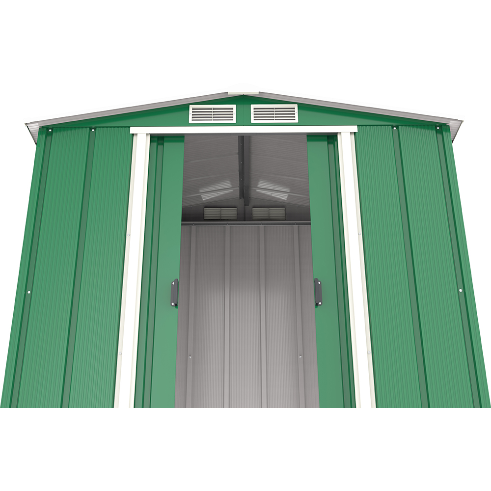 Casuta gradina DURAMAX Eco 6X4, otel, 202 x 122.2 x 180.5 cm, verde