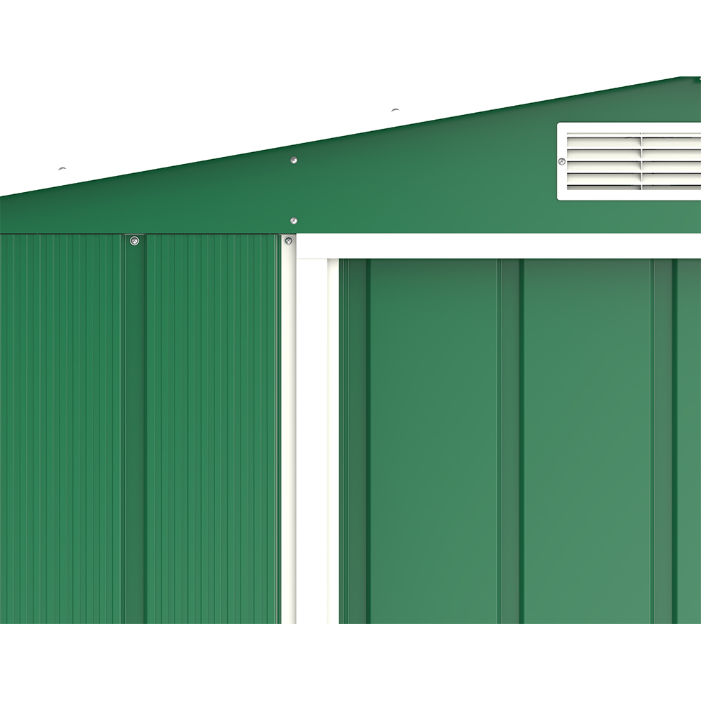 Casuta gradina DURAMAX Eco 8X6, otel, 262 x 182.2 x 191 cm, verde