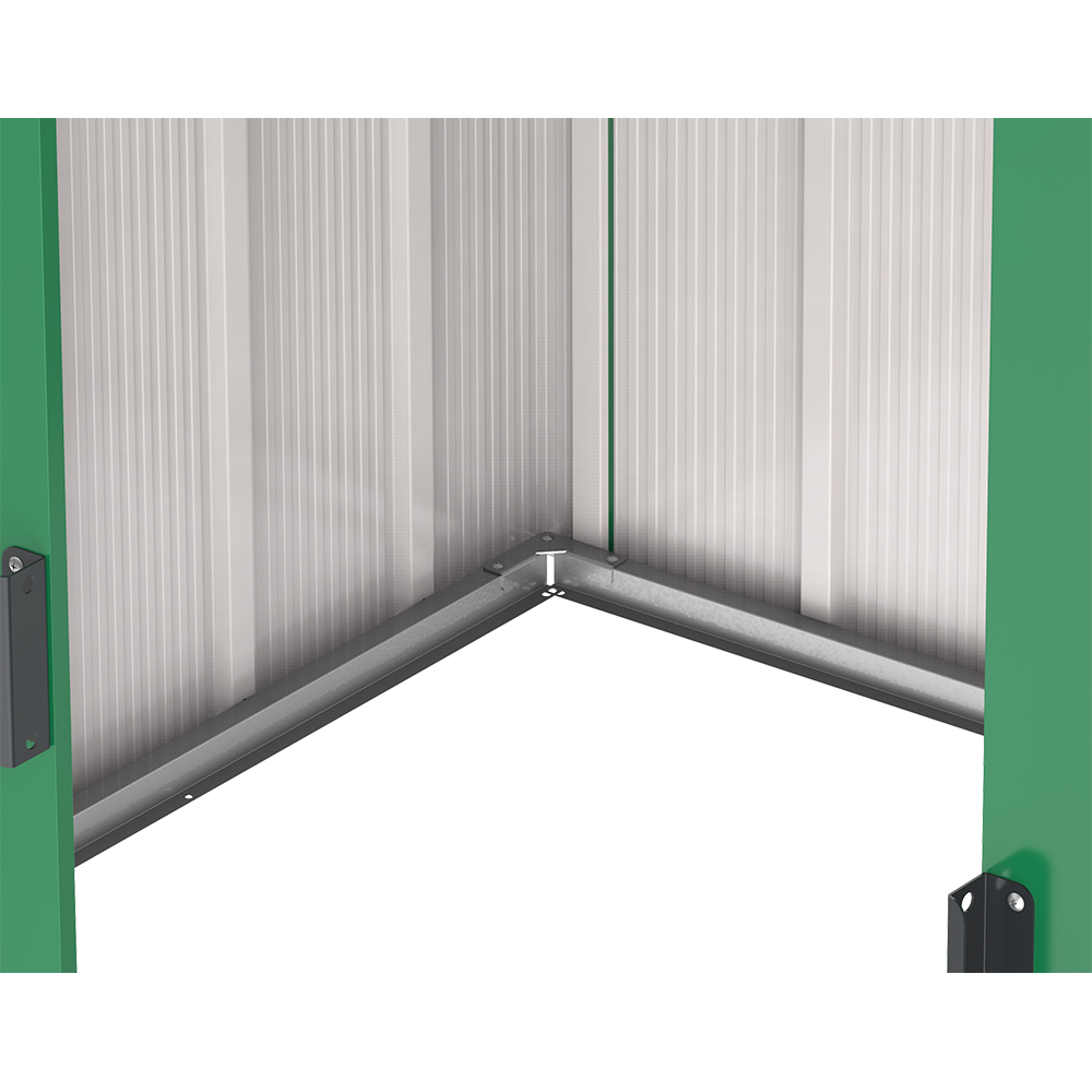 Casuta gradina DURAMAX Eco 8X6, otel, 262 x 182.2 x 191 cm, verde