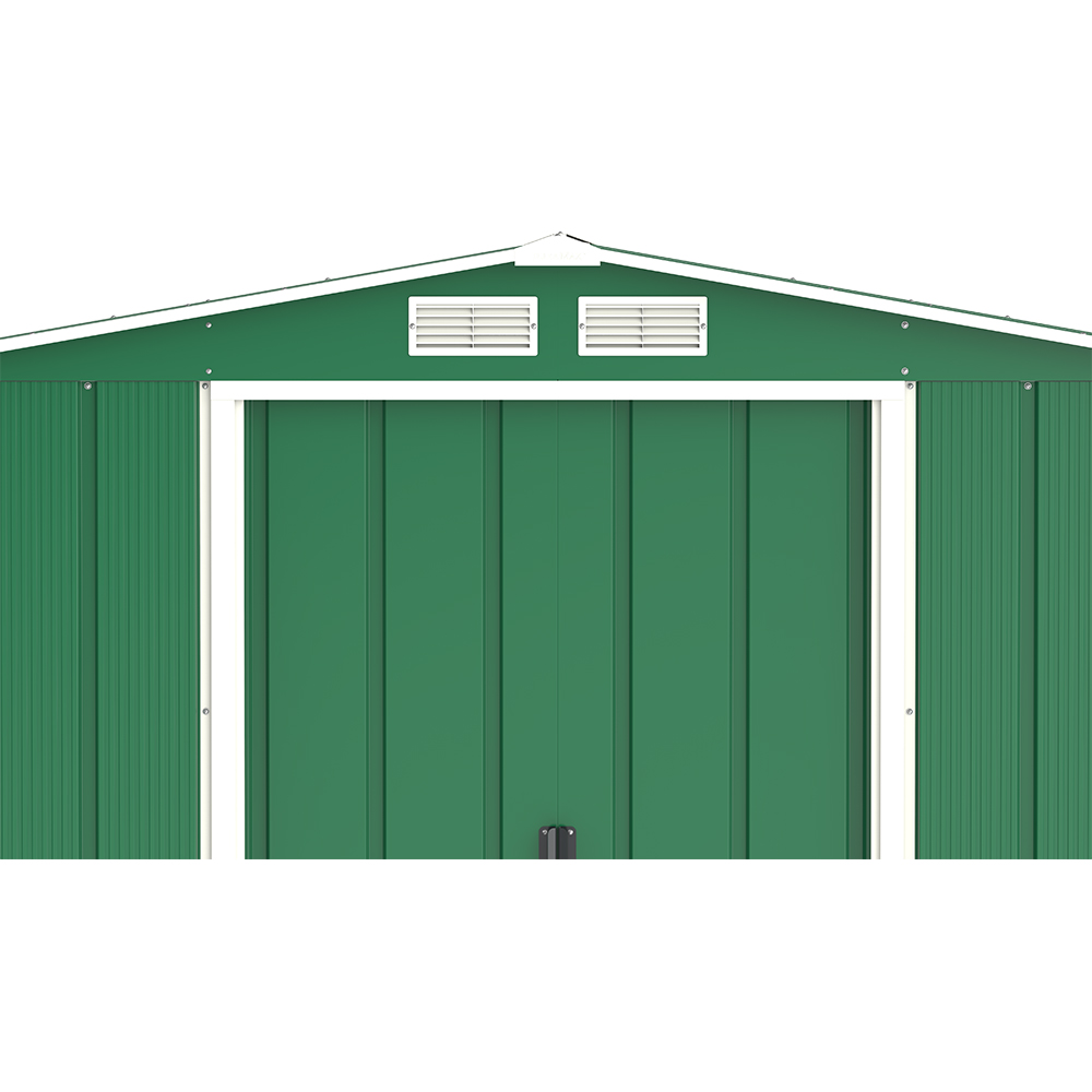 Casuta gradina DURAMAX Eco 8X6, otel, 262 x 182.2 x 191 cm, verde