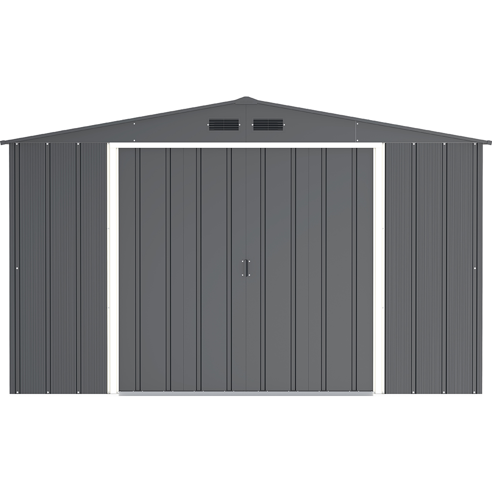 Casuta gradina DURAMAX Eco 10X12, otel, 322.1 x 362.7 x 196.1 cm, antracit