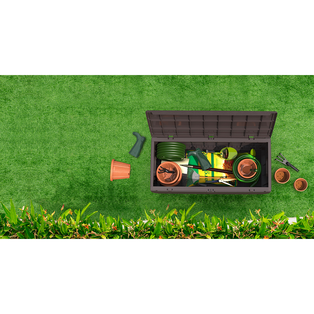 Lada depozitare gradina DURAMAX Durabox 270 L, 116.5 x 45 x 56 cm, maro