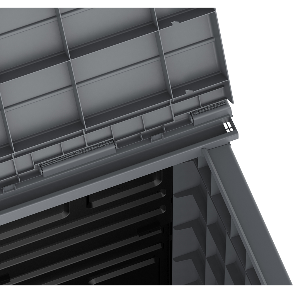 Dulap depozitare gradina DURAMAX Storeway 850 L, 130 x 74 x 110 cm, gri