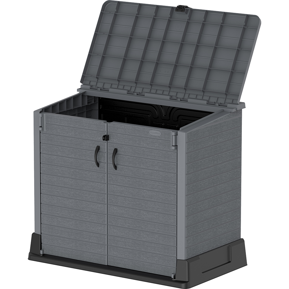 Dulap depozitare gradina DURAMAX Storeway 850 L, 130 x 74 x 110 cm, gri