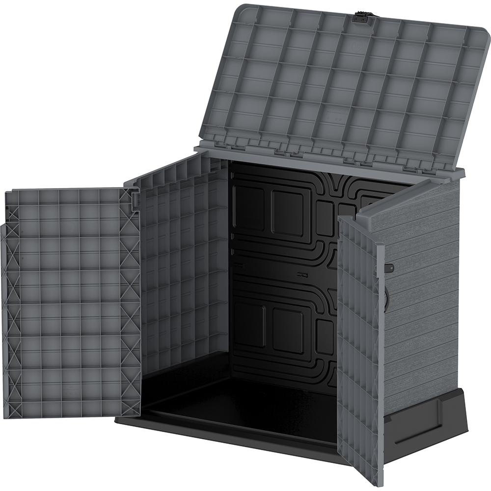 Dulap depozitare gradina DURAMAX Storeway 850 L, 130 x 74 x 110 cm, gri