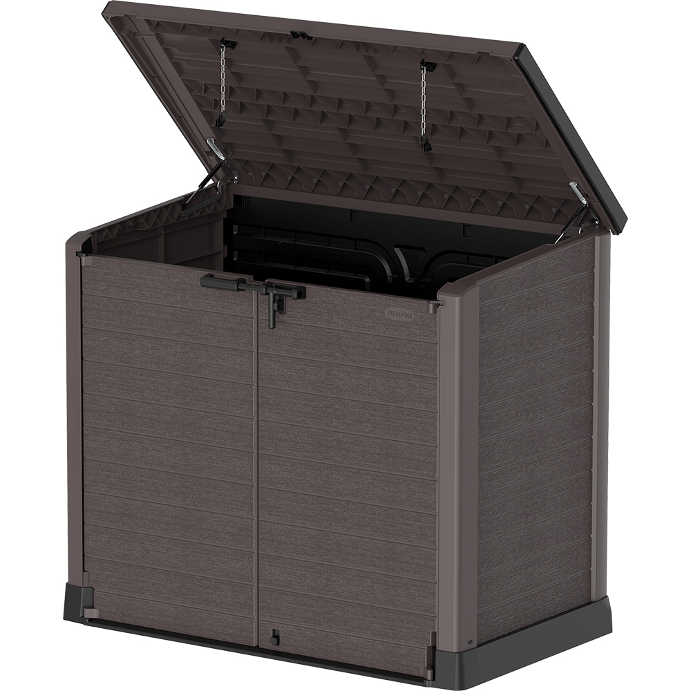 Dulap depozitare gradina DURAMAX Storeway 1200 L, 145 x 82.5 x 125 cm, maro