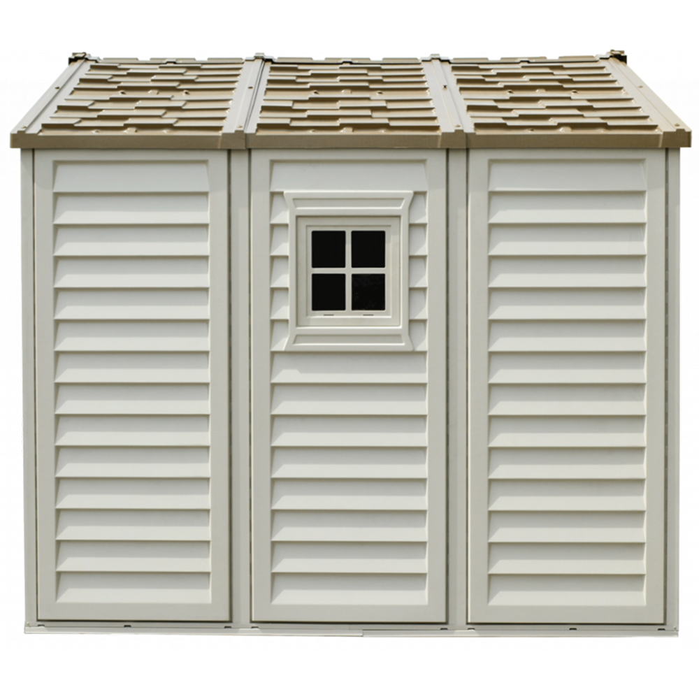 Casuta de gradina DURAMAX Duraplus, rasina, 246.4 x 239.7 x 234.4 cm, bej