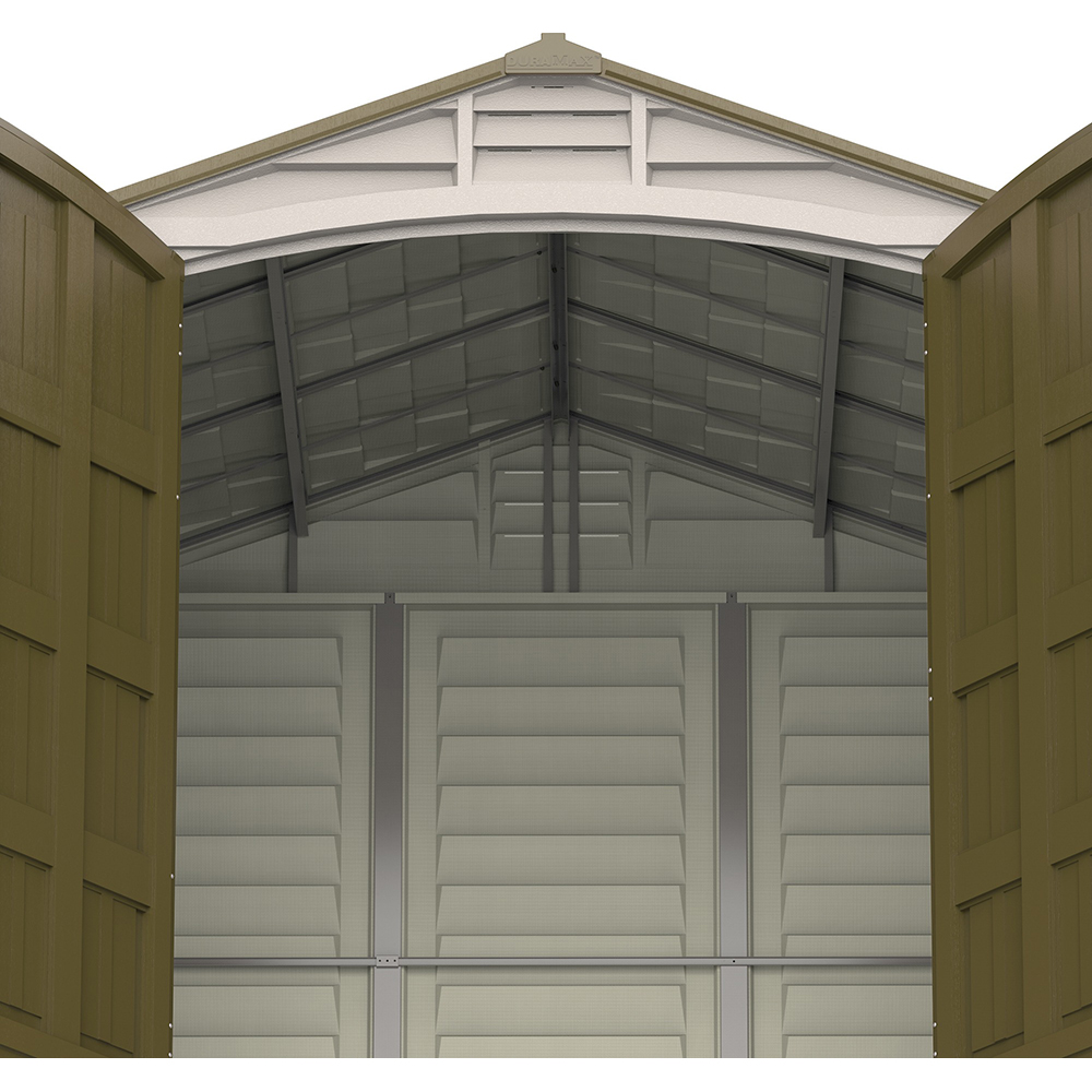 Casuta de gradina DURAMAX Duraplus, rasina, 246.4 x 239.7 x 234.4 cm, bej