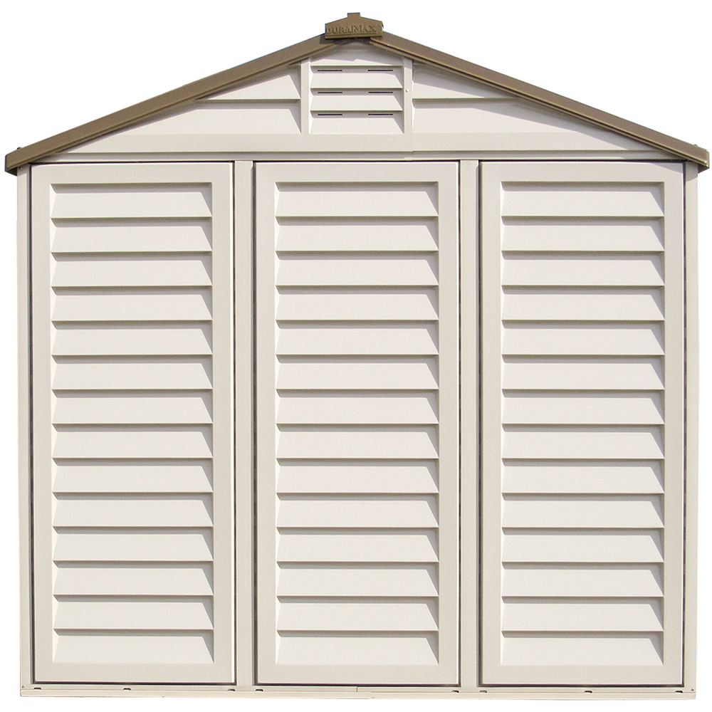 Casuta de gradina DURAMAX Duraplus, rasina, 246.4 x 239.7 x 234.4 cm, bej