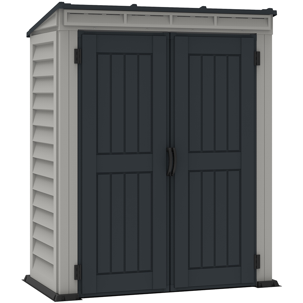 Casuta de gradina DURAMAX Yardmate Pent Roof, rasina, 170.9 x 91.9 x 202.4 cm, gri