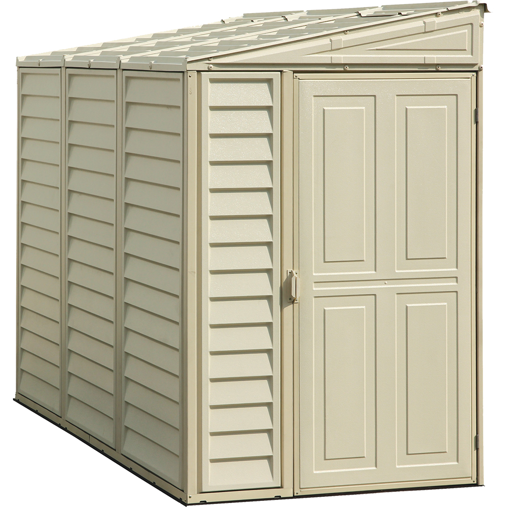Casuta gradina DURAMAX Sidemate, rasina, 122 x 239.7 x 187.4 cm, bej