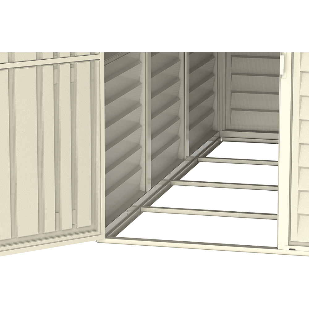 Casuta gradina DURAMAX Sidemate, rasina, 122 x 239.7 x 187.4 cm, bej