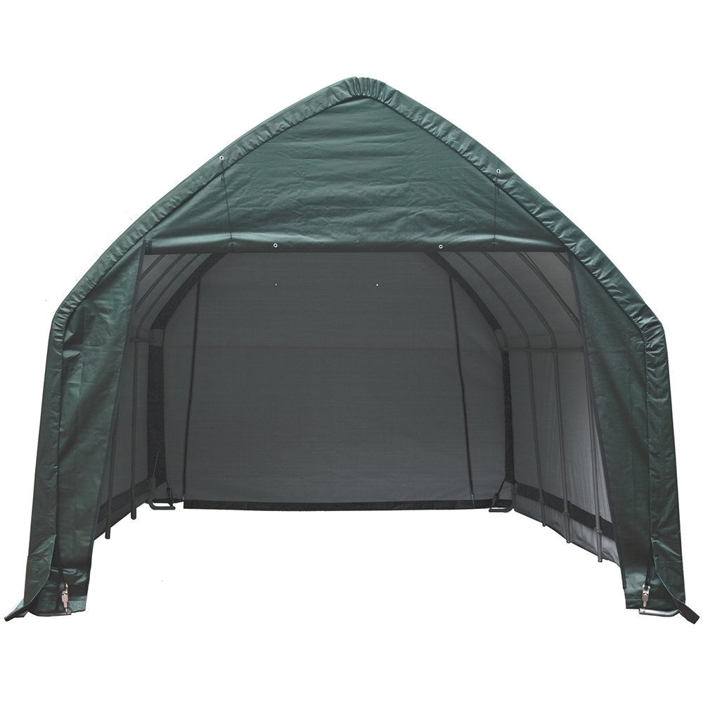 Pavilion gradina SHELTER LOGIC, metal, 390 x 610 x 370 cm, verde