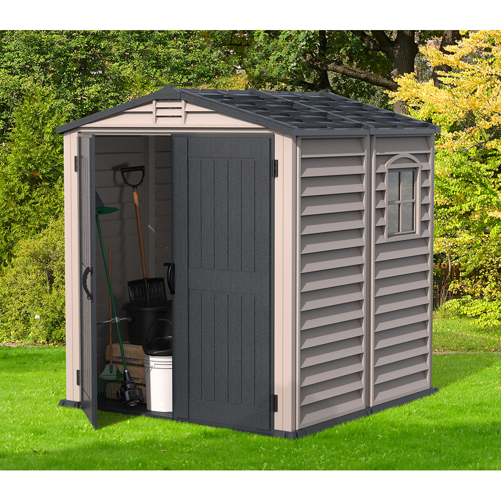 Casuta gradina DURAMAX Storemate P, rasina, 190 x 213 x 187 cm, gri antracit