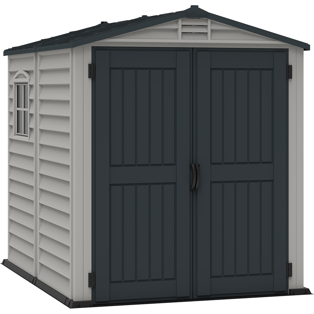 Casuta gradina DURAMAX Storemate P, rasina, 190 x 213 x 187 cm, gri antracit