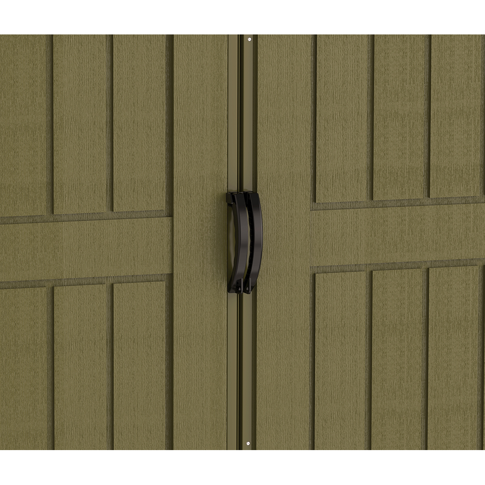 Casuta de gradina DURAMAX Woodbridge Plus, rasina, 324.8 x 318.7 x 233.2 cm, bej