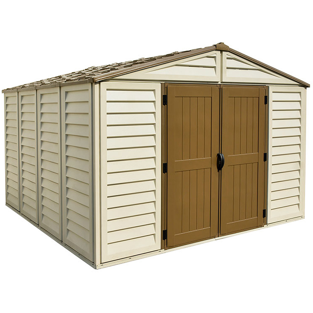 Casuta de gradina DURAMAX Woodbridge Plus, rasina, 324.8 x 318.7 x 233.2 cm, bej