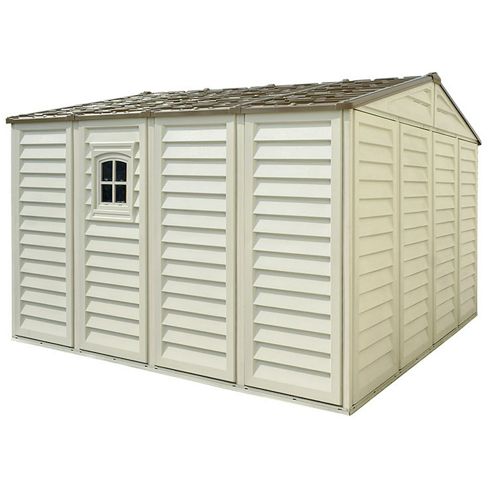 Casuta de gradina DURAMAX Woodbridge Plus, rasina, 324.8 x 318.7 x 233.2 cm, bej