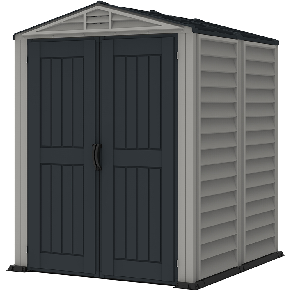 Casuta gradina DURAMAX Yardmate Plus, rasina, 161.1 x 170.9 x 210 cm, gri antracit