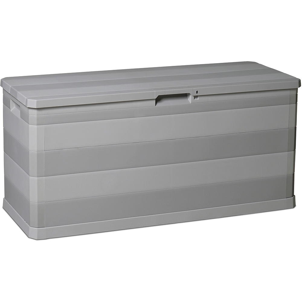 Lada depozitare gradina TOOMAX Multibox Elegance, PP, 117 x 45 x 56 cm, gri deschis