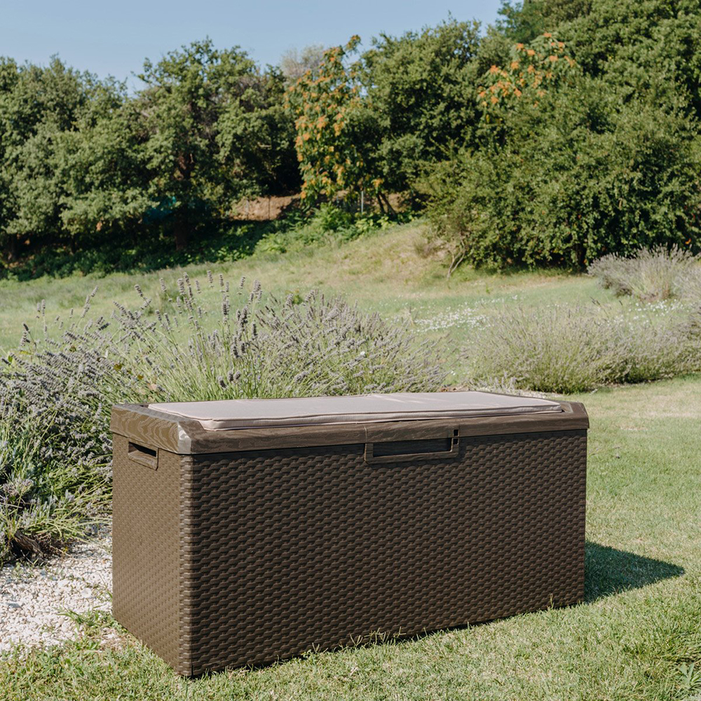 Lada depozitare gradina TOOMAX Portonovo, PP, 123.7 x 54.5 x 58.7 cm, maro