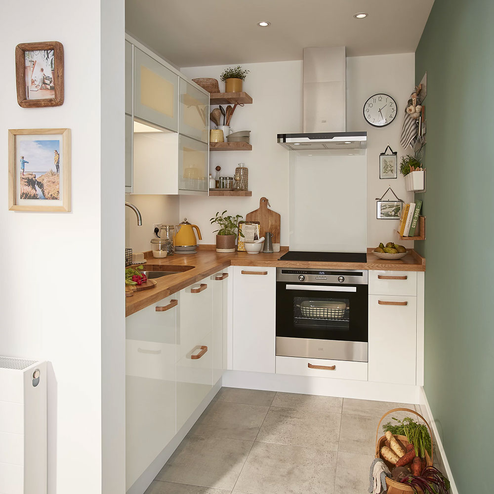 Front sertare multifunctional GOODHOME Stevia, MDF, 49.7 x 71.5 x 1.8 cm, alb