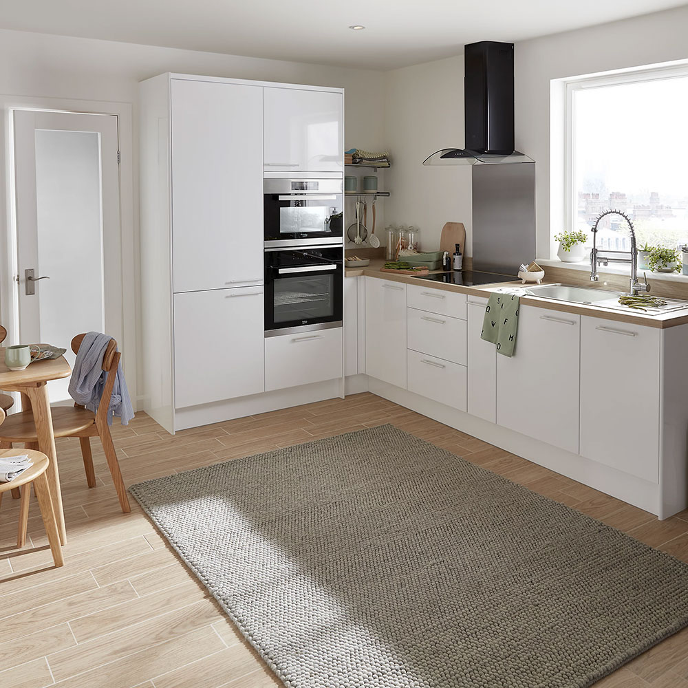 Front sertare multifunctional GOODHOME Stevia, MDF, 49.7 x 71.5 x 1.8 cm, alb