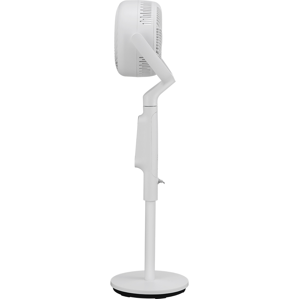 Ventilator cu picior MIDEA MFS242RDDW, 30 cm diametru, sistem Turbo Force cu 8 palete, 10 trepte de viteza, motor DC, 18W, alb