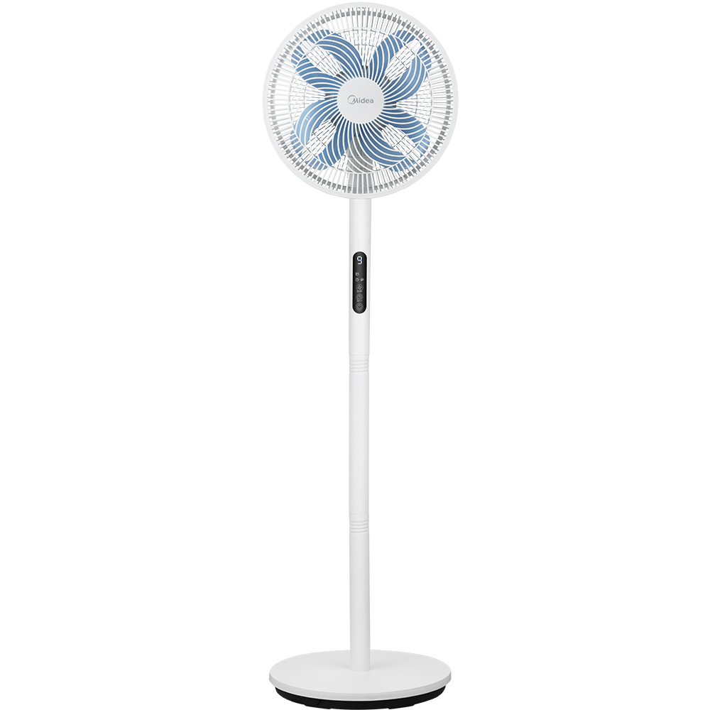 Ventilator cu picior MIDEA Intrinity MFS302RDDW, 35 cm diamtru, 3 moduri de vant, ultra-silentios, 8 trepte de viteza, 30W, alb
