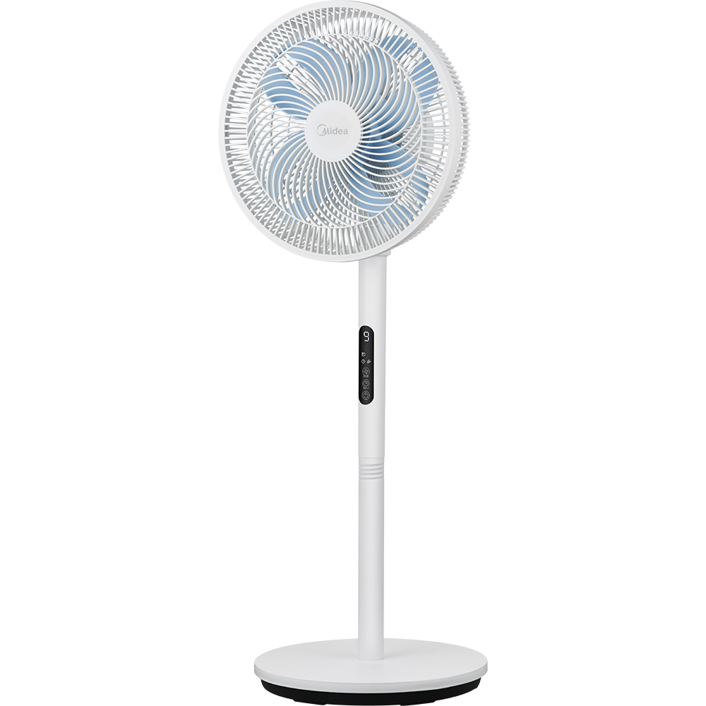 Ventilator cu picior MIDEA Intrinity MFS302RDDW, 35 cm diamtru, 3 moduri de vant, ultra-silentios, 8 trepte de viteza, 30W, alb