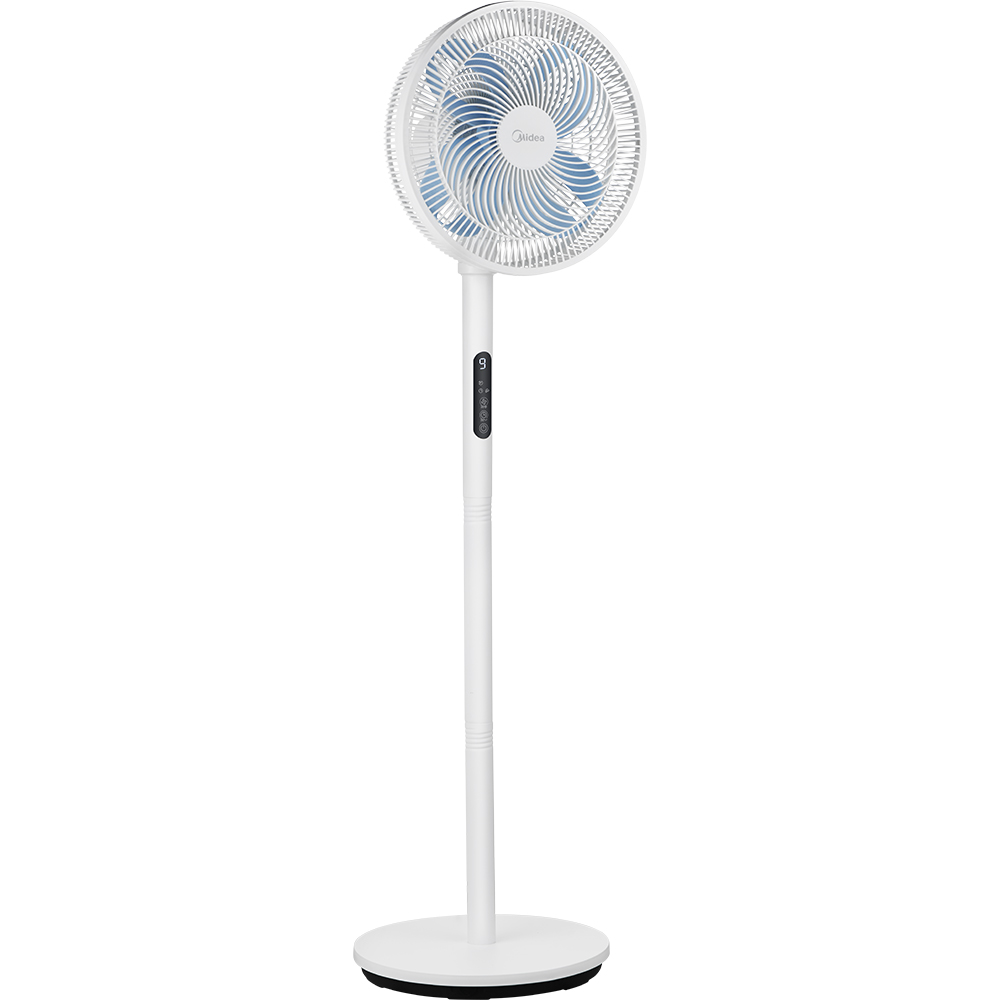Ventilator cu picior MIDEA Intrinity MFS302RDDW, 35 cm diamtru, 3 moduri de vant, ultra-silentios, 8 trepte de viteza, 30W, alb