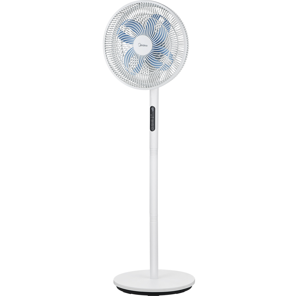Ventilator cu picior MIDEA MFS352RDDW, 35 cm diametru, ultra-silentios, 3 moduri de ventilatie, 10 trepte de viteza, 30W, alb