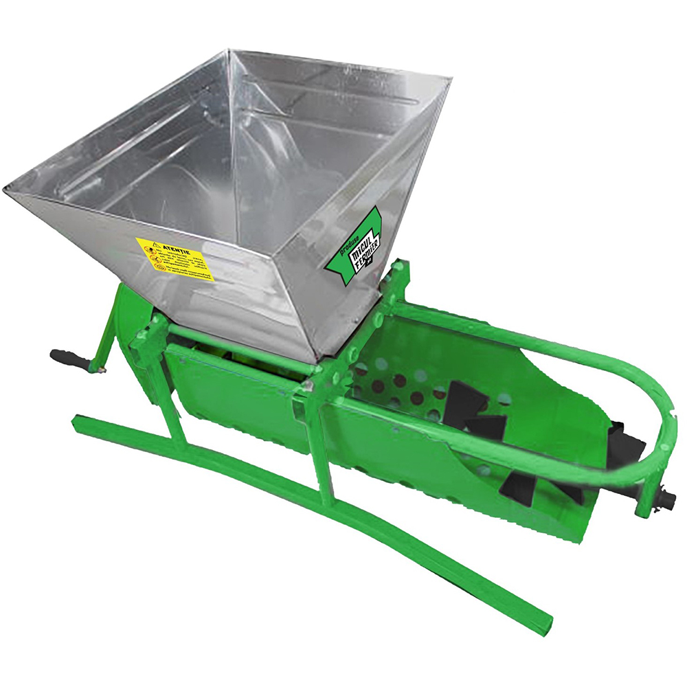Zdrobitor struguri MICUL FERMIER, manual, 30 l, 200 kg/h, verde