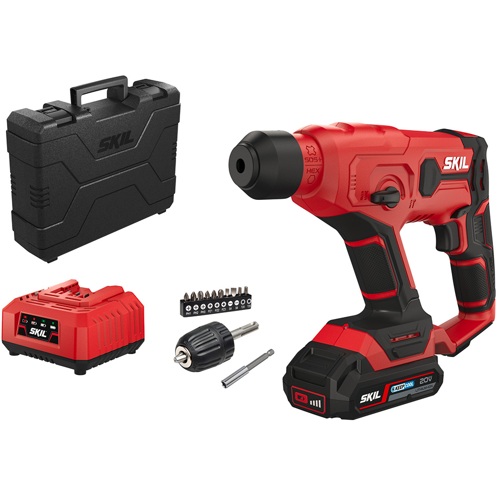 Ciocan rotopercutor SKIL 3810 GB, 1J, SDS Plus, 900rpm, Li Ion 2Ah