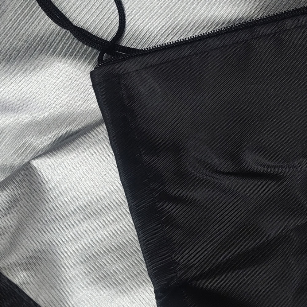 Husa protectie leagan dublu, 230 x 220 cm, negru-argintiu