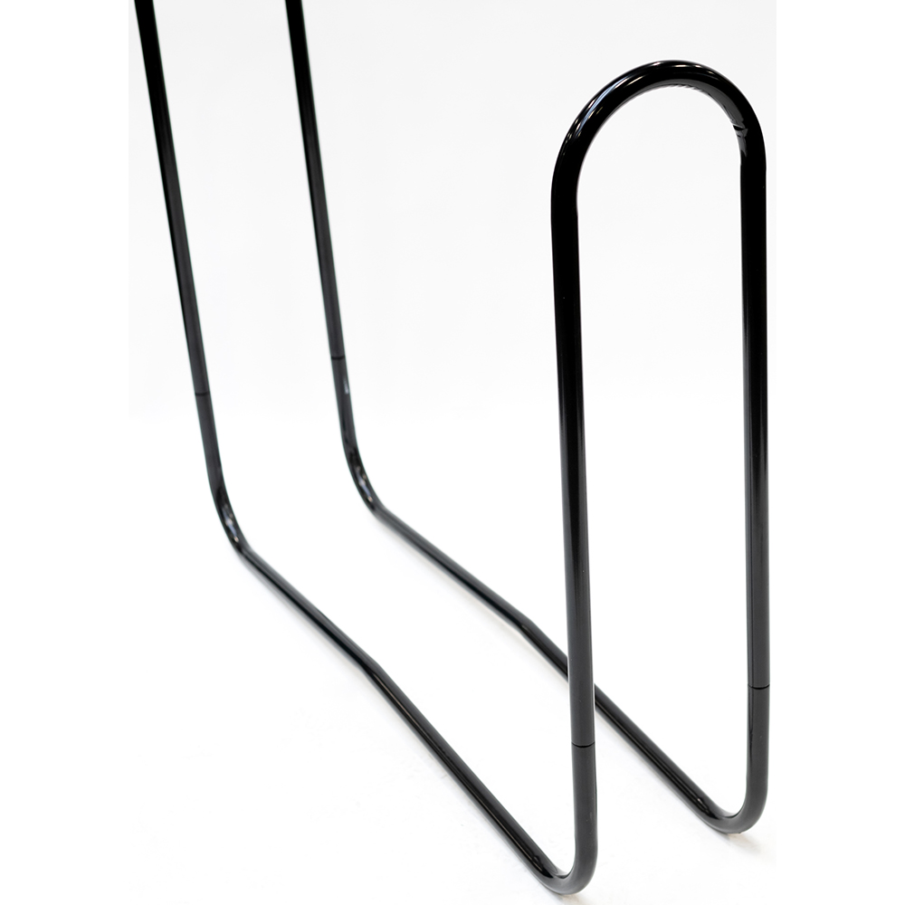 Suport lemne SHELTER LOGIC, metal, 122 x 25 x 103 cm, negru
