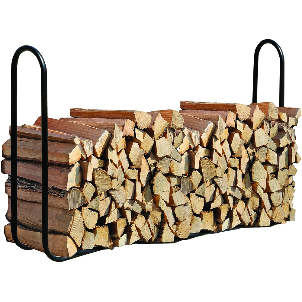 Suport lemne SHELTER LOGIC, metal, 244 x 25 x 99 cm, negru