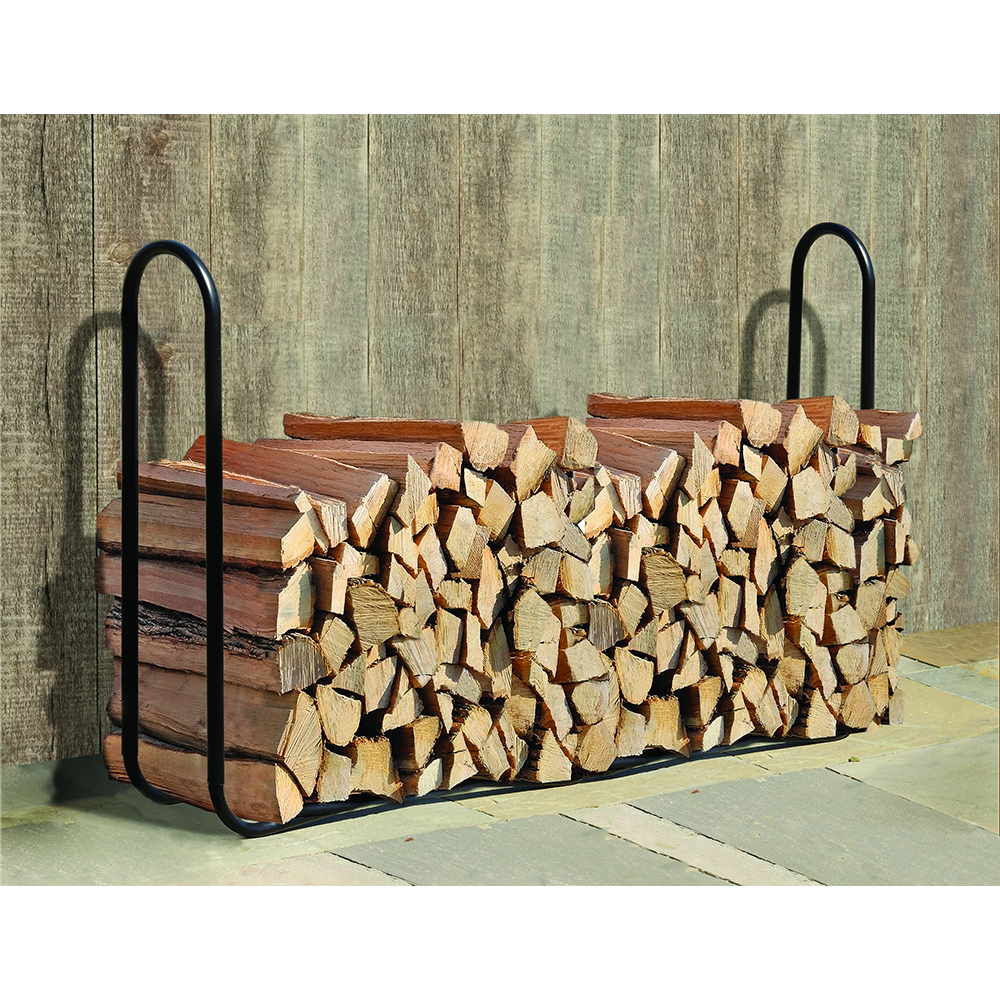 Suport lemne SHELTER LOGIC, metal, 244 x 25 x 99 cm, negru