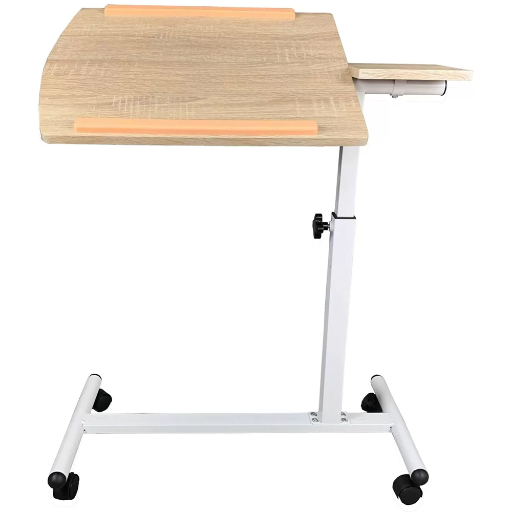 Masa laptop Tudor, 67.5 x 38 x 79 cm, PAL, maro deschis-alb