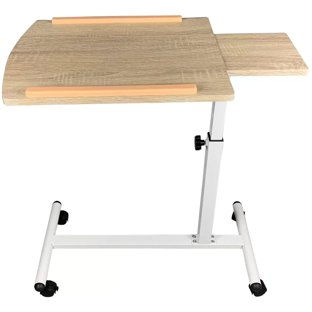 Masa laptop Tudor, 67.5 x 38 x 79 cm, PAL, maro deschis-alb